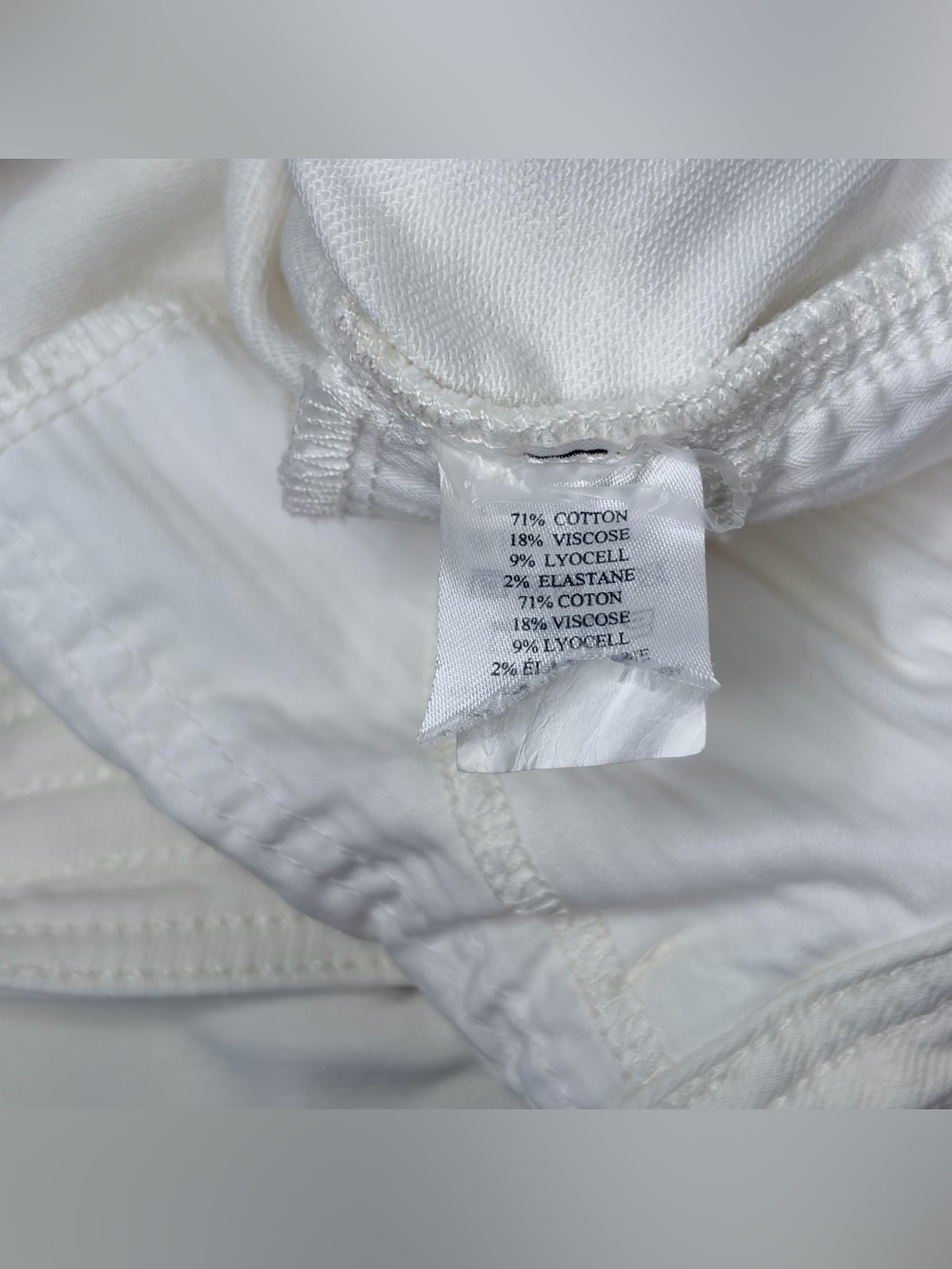 Faherty White Stretch Harbor Wide Leg Pants - Picture 8 of 9
